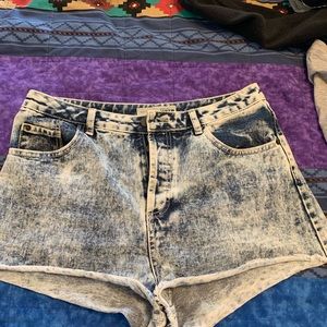 Jean shorts fit like a size 10